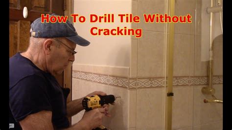How To Drill Tile Without Cracking It Youtube