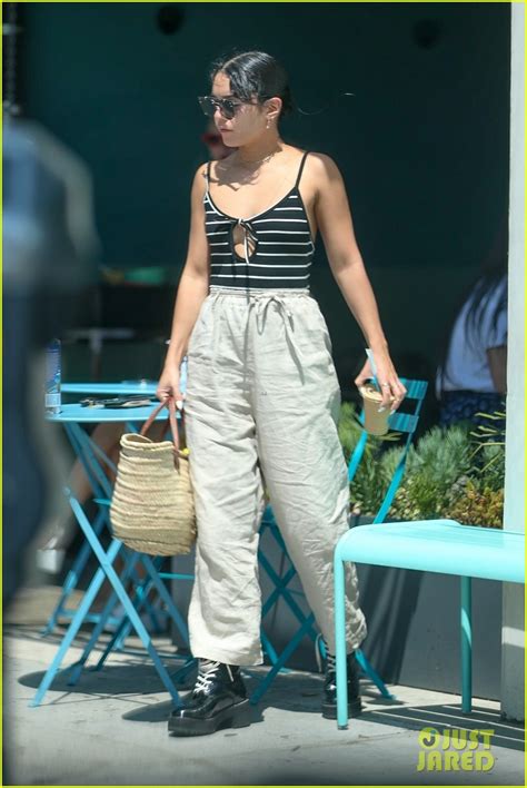 Photo Vanessa Hudgens Dons Key Hole Tank Top For Lunch Outing In La Photo Just Jared