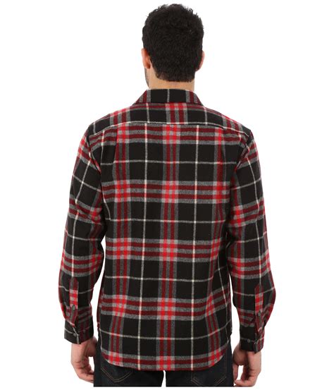 Lyst Woolrich Bering Wool Plaid Shirt In Red For Men