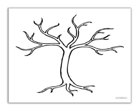 Free Printable Trees Without Leaves Template 19 Pages ⋆ Love Our Real