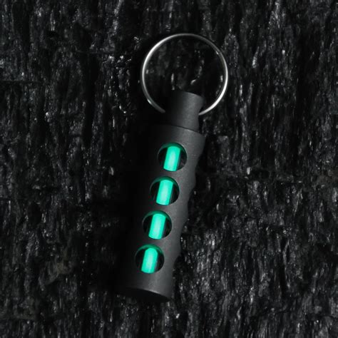 Keychain Tritium Self Luminous Key Fob Ai Gadgets Military Grade