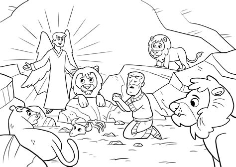 Top 10 Daniel And The Lions Den Coloring Pages Free Best