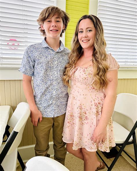 teen mom jenelle evans son jace 13 towers over her in a rare new photo after the ex reality