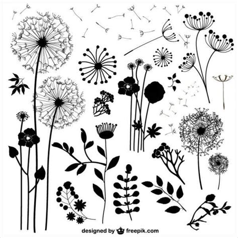 1000 black and white flower free vectors on ai, svg, eps or cdr. 10+ Flower Silhouette - PSD, EPS, Vector Format Download ...