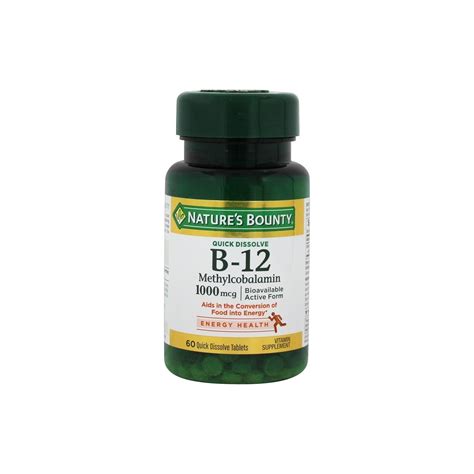 Natures Bounty Vitamin B 12 Methylcobalamin 1000uq 60 Fiyatı