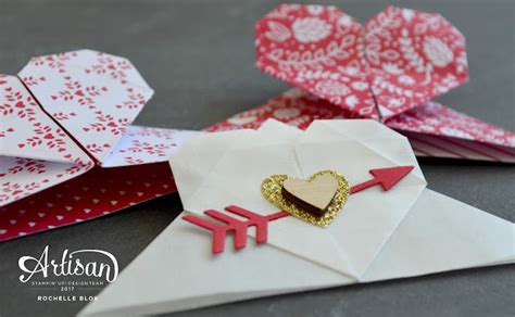 Rochelle Blok Sending Love Origami Heart Bookmarks