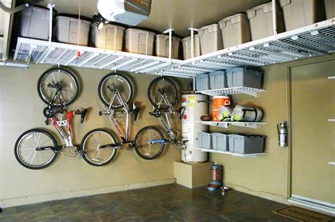 Garage storage ideas (cabinets, racks & overhead designs). garage ceiling storage systems | Garage ceiling storage ...