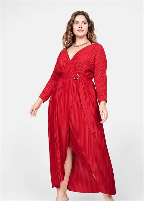 vestidos de moda gorditas rojo moda de mujer