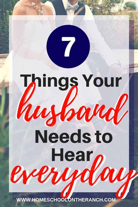 7 Things Our Husbands Need To Hear Everyday Smart Mom At Home