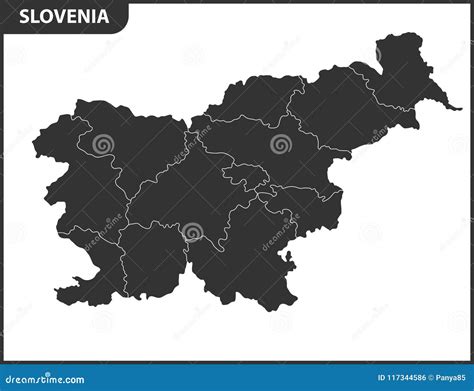 The Detailed Map Of Slovenia With Regions Or States Administrative