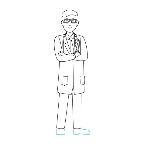 How To Draw Doctor Simple Doctor Drawing Draw Doctor Very Easy Step By