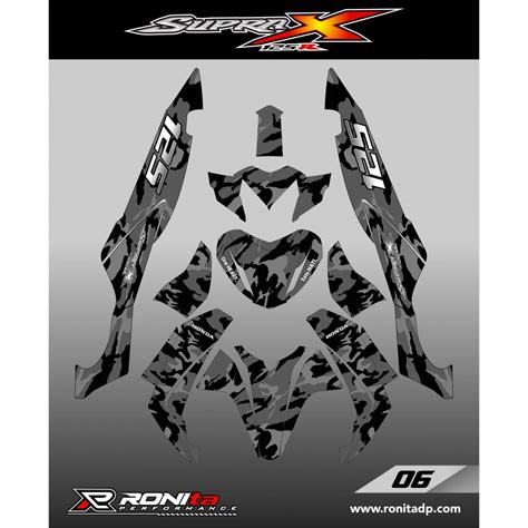 Siapa yang tak kenal nama supra x 125? Decal Fullbody Honda Supra X 125