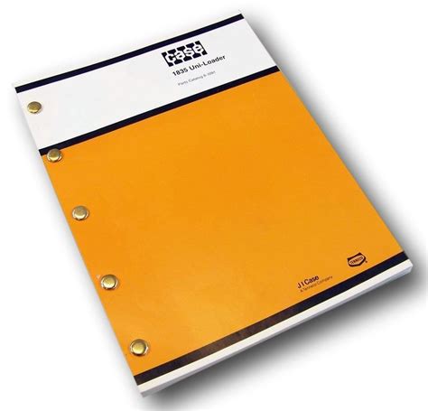 Case 1835 Uni Loader Parts Manual Catalog Skid Steer