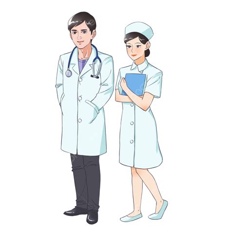 Gambar Dokter Pria Dan Wanita Kartun Dokter Dokter Pn