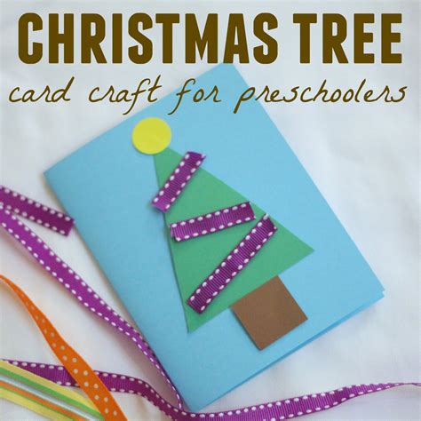 There's nothing grandparents, uncles and aunts would love more than greeting cards personalized by the kids they adore. Toddler Approved!: Christmas Tree Card Craft for Preschoolers