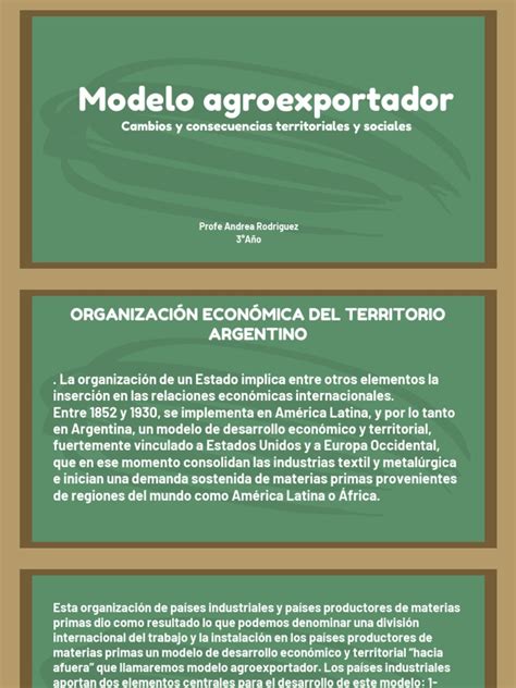 Modelo Agroexportador Mb Pdf Argentina Inmigración
