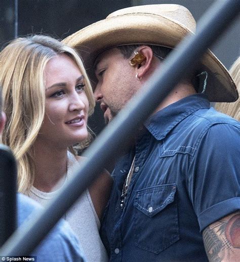 Brittany Kerr Supports Husband Jason Aldean As He Performs On Today Jason Aldean Luke Bryan