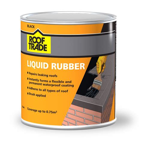 Rooftrade Black Liquid Rubber Roof Sealant 075l Departments Diy At Bandq