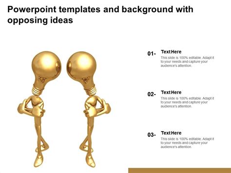 Powerpoint Templates And Background With Opposing Ideas Presentation