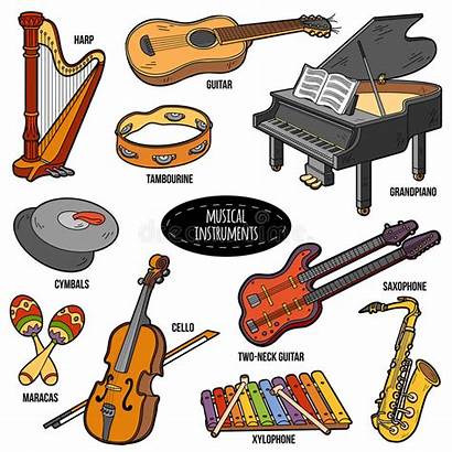 Instruments Cartoon Musical Stickers