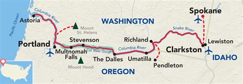 Acl Columbia River Columbia Snake Rivers Itinerary Map Sunstone Tours
