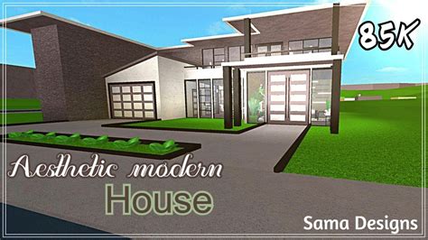 Roblox Bloxburg Modern Aesthetic House Youtube