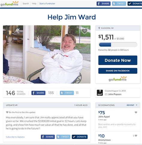 Tenkar's Tavern: There is a GoFundMe to Help with Jim Ward's Medical