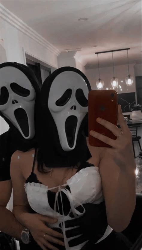 Mask Halloween 2022 Ghostface Couple Aesthetic Scream Mask