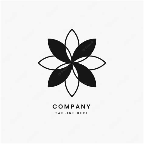 Premium Vector Abstract Circular Flower Logo Design Template