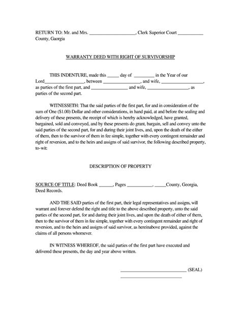 Joint Tenancy Deed Form Fill And Sign Printable Template Online Images