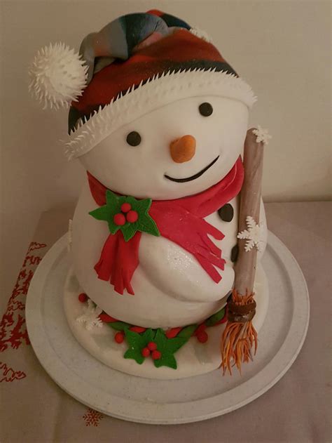 Snowman Cake - CakeCentral.com