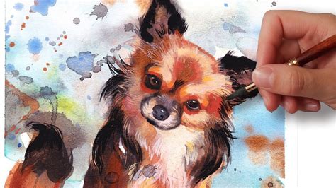 How To Paint A Dog Portrait In 6 Steps Beginner Watercolor Tutorial