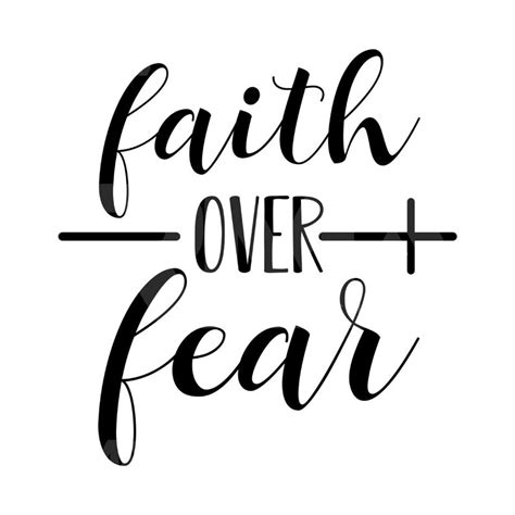 Faith Over Fear Svg Faith Heart Svg Jesus Svg Religious Etsy