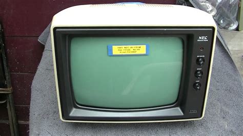 1981 Nec Computer Monitor Repair Jb 1201m Monochrome Youtube