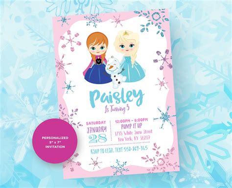 *the font i used is called garineldo, and can be found for free at dafont.com. FREE 12+ Frozen Party Invitation Designs & Examples in ...