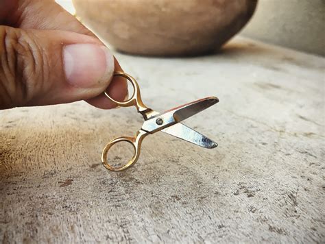 Vintage Miniature Scissors That Work Tiny Sewing Scissors T For Seamstress
