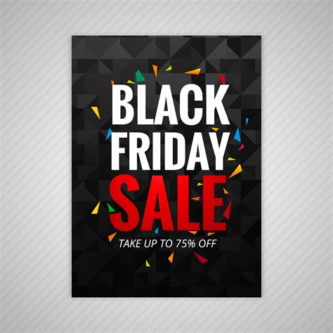 Black Friday Sale Poster Design Vector 260458 Vector Art At Vecteezy