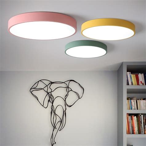 Led Ceiling Lamps Ultra Thin 5cm Multi Color Modern Ceiling Lights
