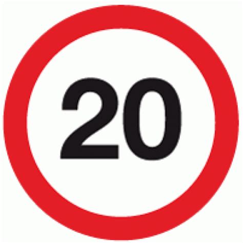 20 Mph Speed Limit Sign Sign