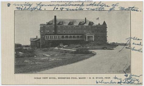 Ocean View Hotel Biddeford Pool Ca 1900 Maine Memory Network