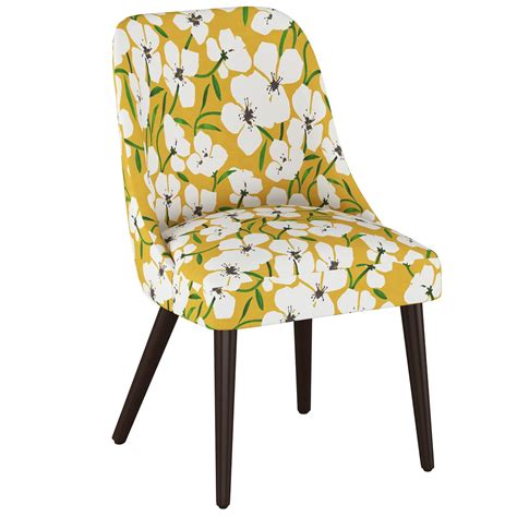 Shop with afterpay on eligible items. Jeanne Rounded Back Dining Chair Yellow Floral - Cloth ...
