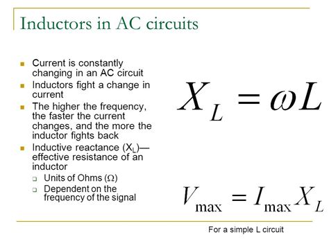 Inductor Function In Ac Circuit