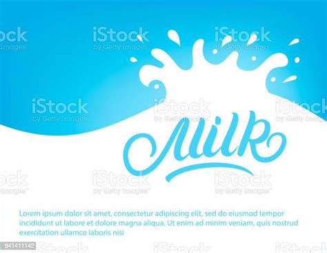 Milk Wave With Realistic Splashes And Drops Stock Illustration