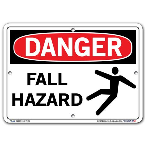 Danger Fall Hazard