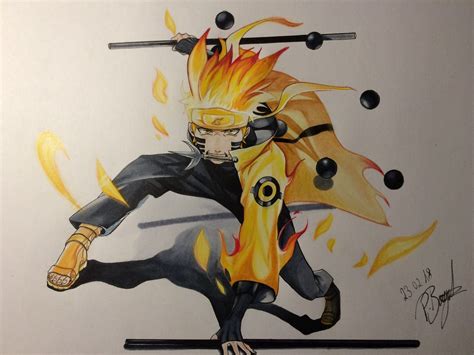 My Drawings Teil 1 Naruto Bijuu Mode Wattpad