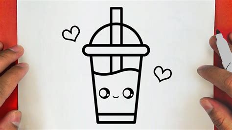 como desenhar um milkshake bonito passo a passo jackdesenhos how to draw a cute milkshake