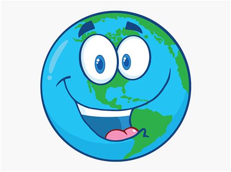 Happy Earth Cartoon Free Transparent Clipart Clipartkey