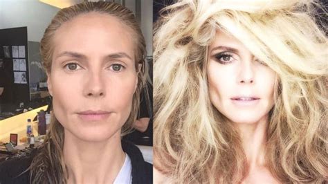Heidi Klum Shows Off Before And After Makeup Pics Fox News
