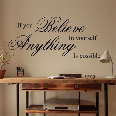 Decorate your walls with some paintings/portraits of your choice or put some. Aliexpress.com : Buy Believe in Yourself Inspirational ...
