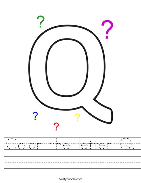 Letter Q Alphabet Coloring Pages 3 Printable Versions Kids Page